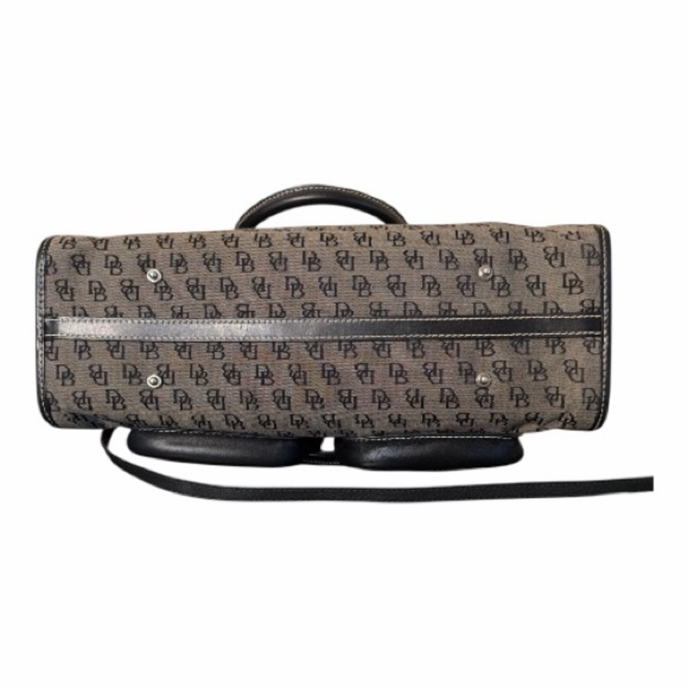 Dooney & Bourke Signature Monogram Double Pocket Satchel/Tote - Picture 5 of 9